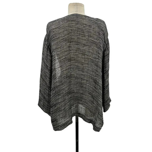 Eileen Fisher Linen Blend Open Front Lightweight Cardigan Plus‎ Size 2X - Picture 7 of 12